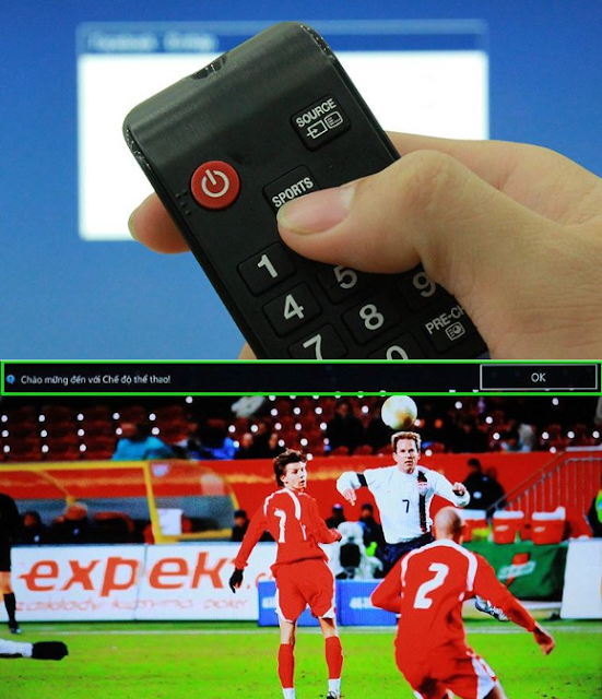 Hướng dẫn bật chế độ Bóng đá trên tivi Samsung