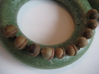 Acorn Crafts and an Acorn Wreath