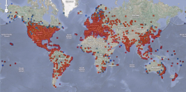 Conficker Infection Map, Courtesy Conficker Working Group