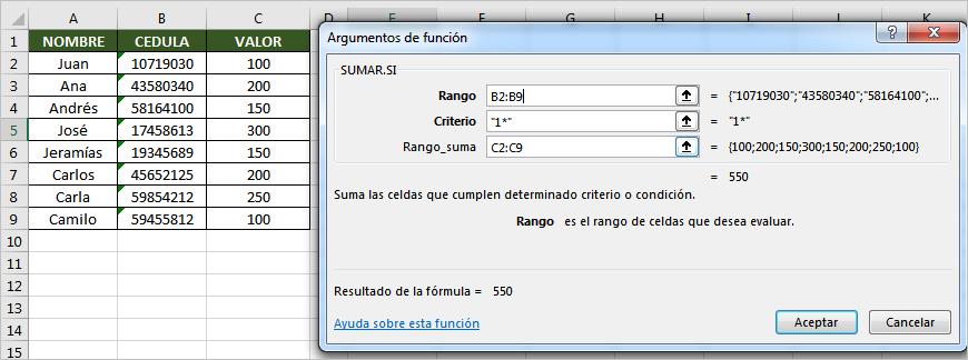 Cómo Sumar Celdas que Comienzan por un Número en Excel