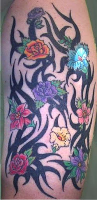 Flower Tattoo, Tribal Tattoo design