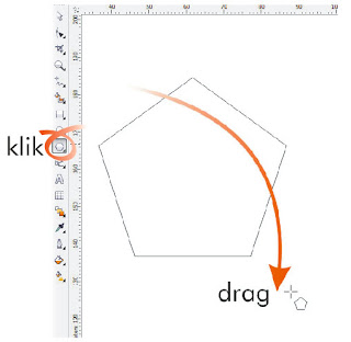 Berkreasi dengan Polygon Tool, www.tutoriallengkapcoreldraw.blogspot.com