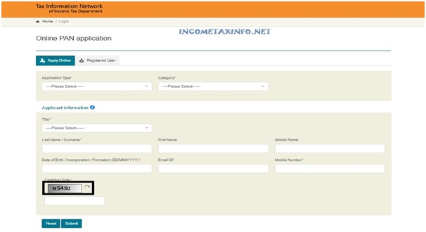 step 3 for duplicate PAN card