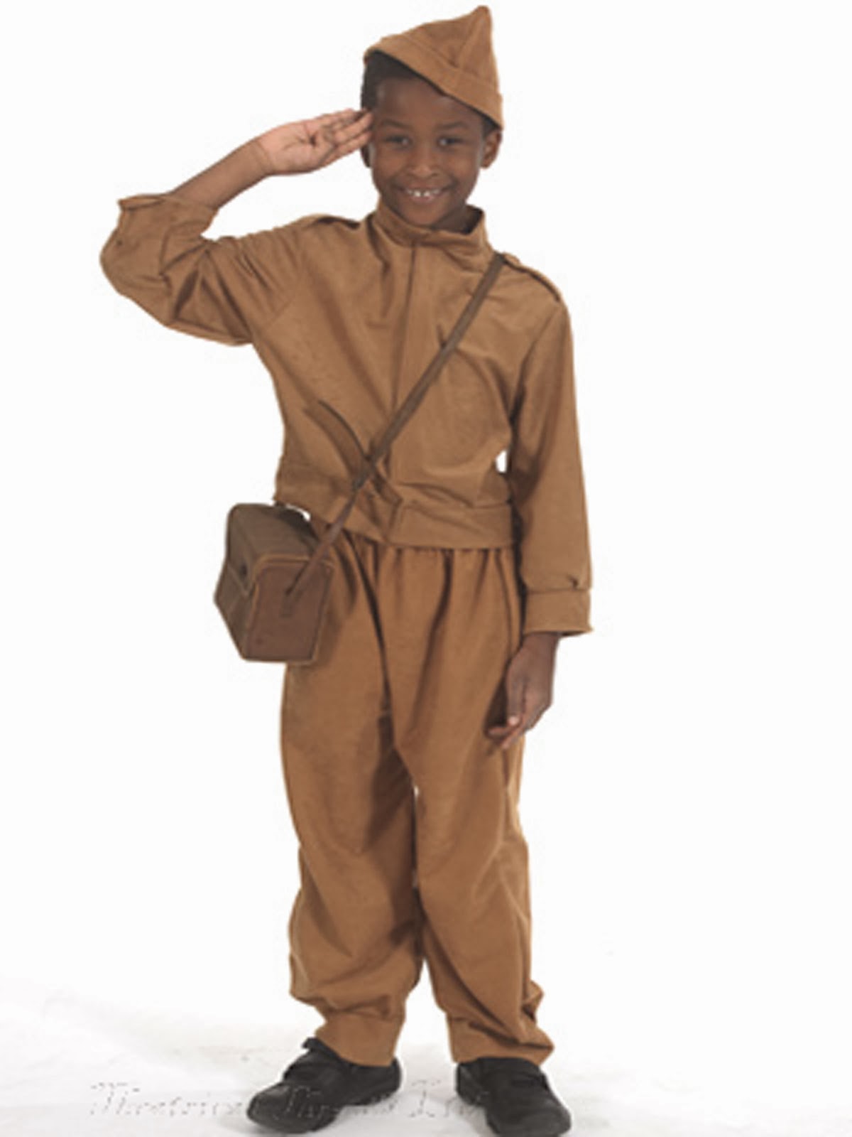 Kids Home Guard Soldier Costume age 8-10 & 10-12 years from Theatrical Threads