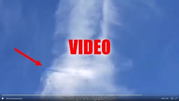 Video de supuestas ondas y objetos en nubes en Alepo, Siria.