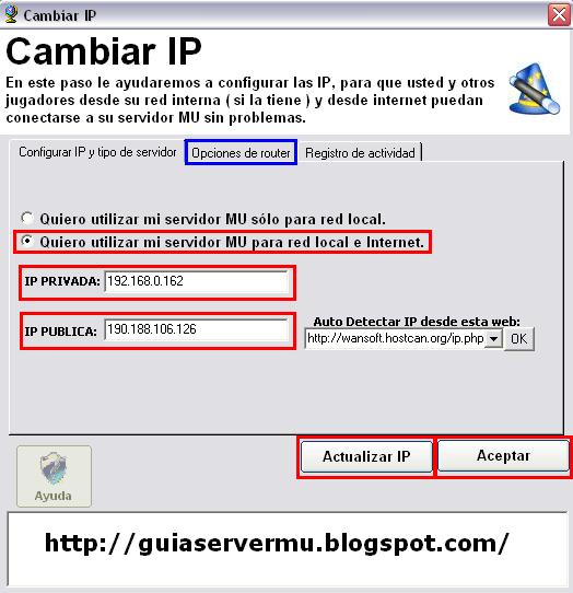 Configurando ips