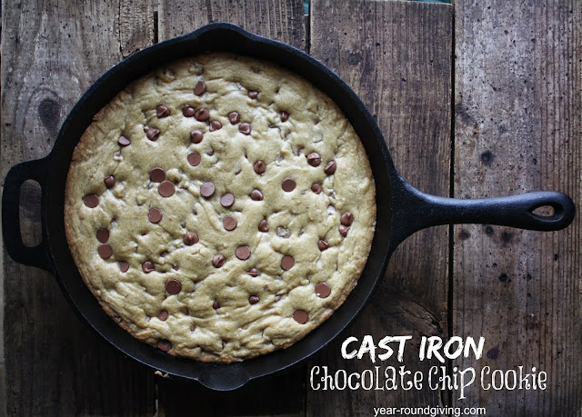 Cast Iron Chocolate Chip Cookie