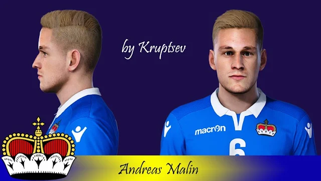 Andreas Malin Face For eFootball PES 2021