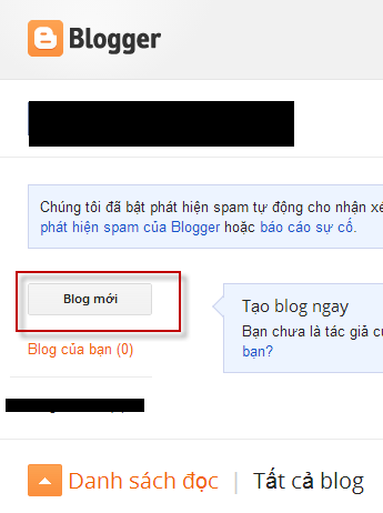 Hướng dẫn tạo Blogspot để làm Web