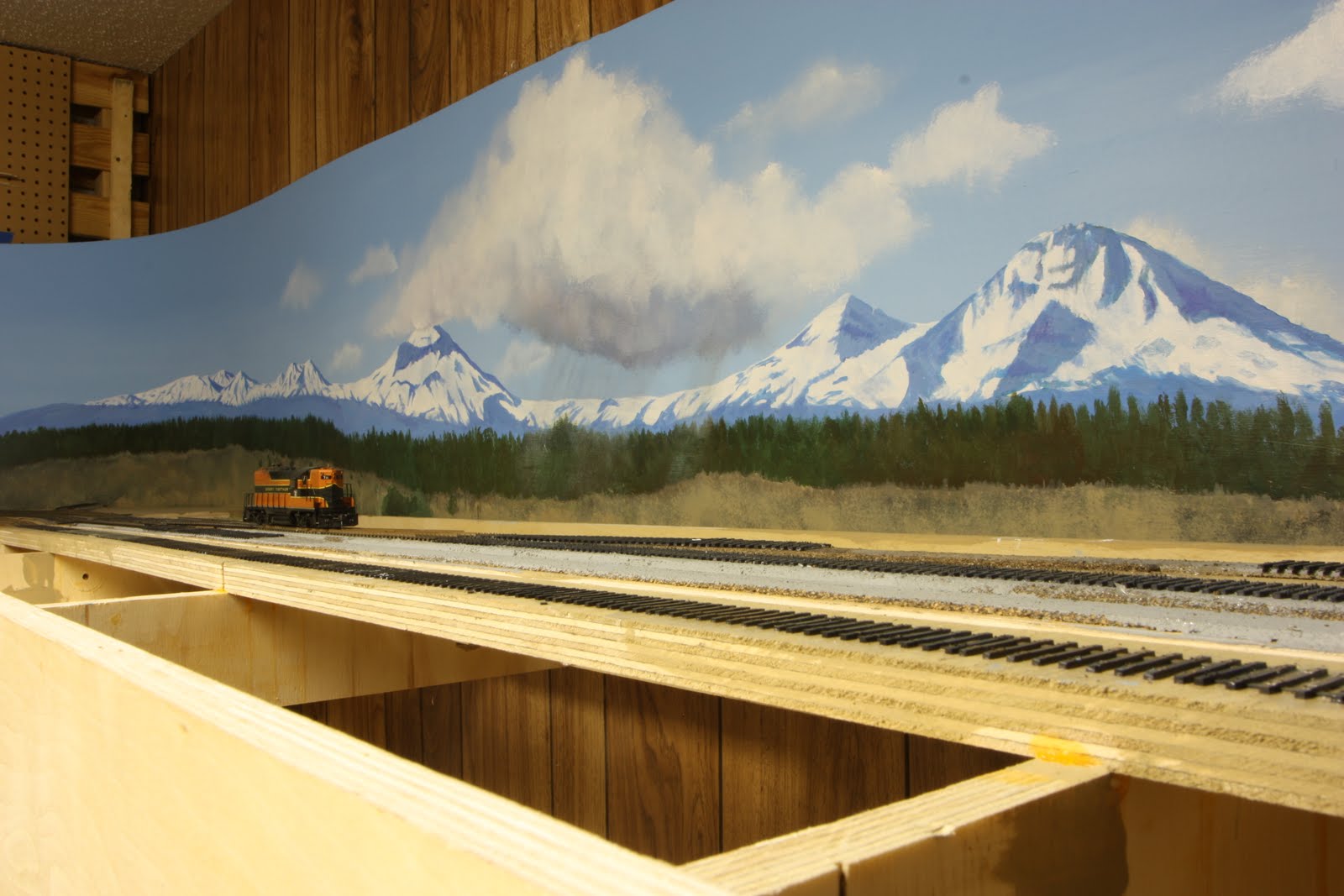 Backdrop for the COP shelf Layout | Model Railroad 