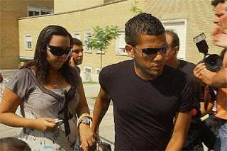 Dani Alves with Wife