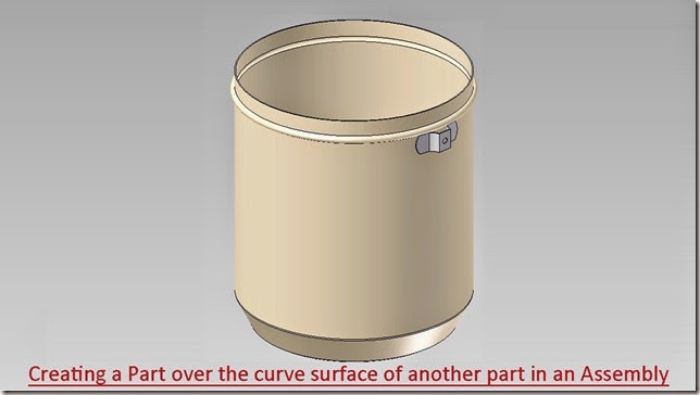 Creating a Part over the curve surface of another part