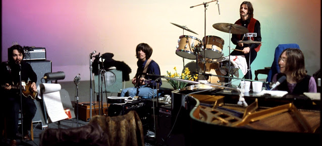 The Beatles grabando Let it Be