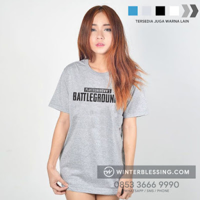 Jual Kaos PUBG Game Logo Mobile Steam