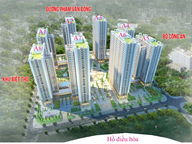 Mặt bằng tổng thể dự án Chung Cư An Bình City Phạm Văn Đồng