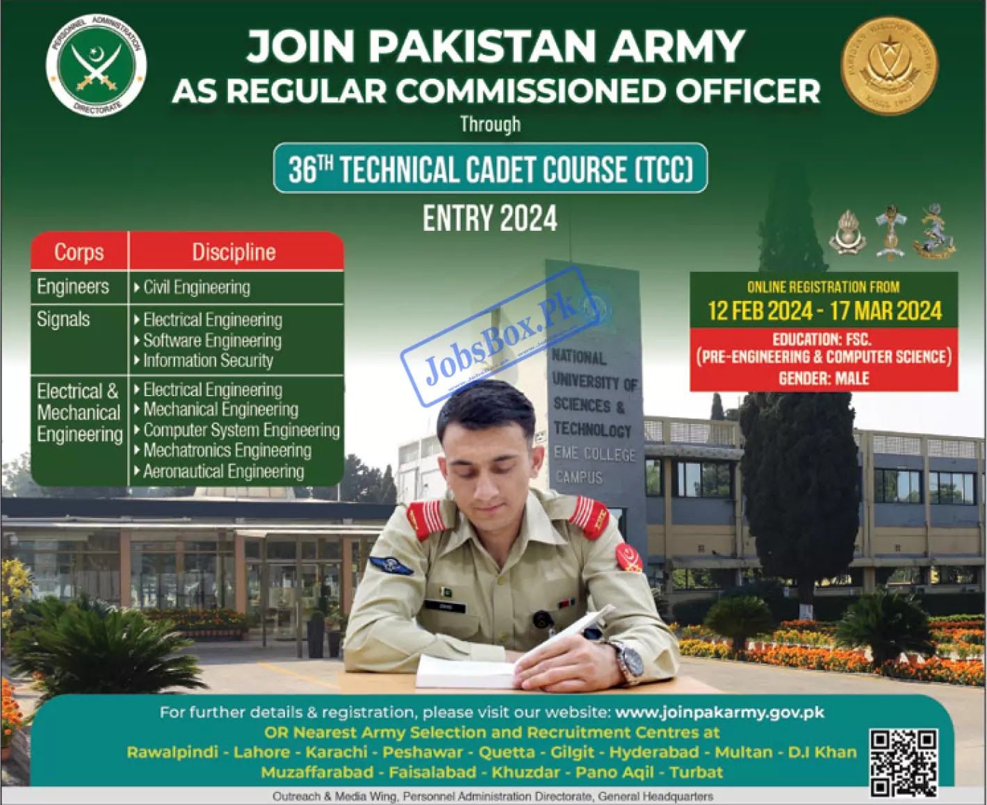 Pakistan Army Regular Commissioned Officers Jobs 2024 Latest Advertisement