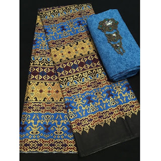 Kain Batik Primis dan Embos 271 biru