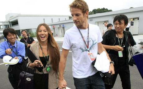 Jenson Button With His Girlfriend Jessica Michibata In Photoes 2012