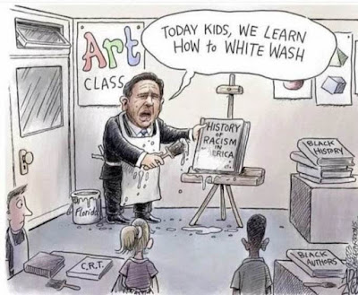 Cartoon: Ron Death Santa teaches art students how to whitewash