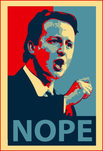 david cameron bullingdon club. Nope not Hope: Cameron poster