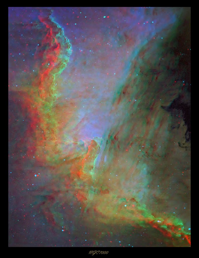 NGC 7000 as an anaglyph 3Dstudy Other 3Dformats can be found here