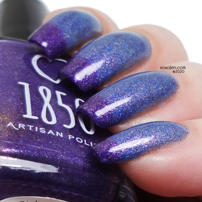 xoxoJen's swatch of 1850 Artisan Periwinkle Sapphire