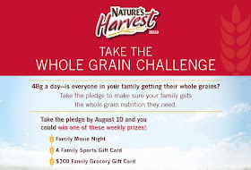 Nature's Harvest Whole Grain Challenge sweepstakes