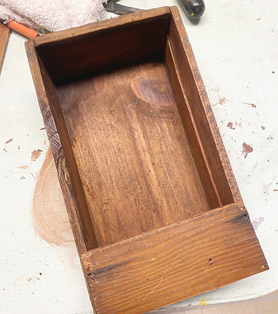 wooden crate with front