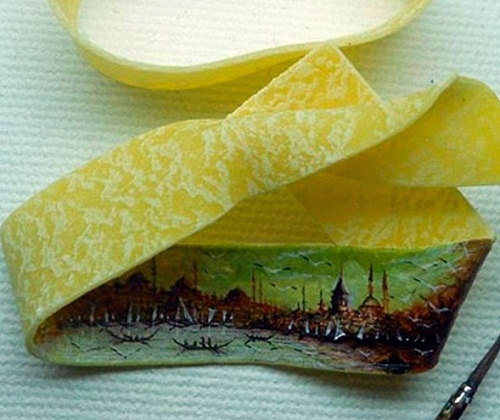 intricate miniature paintings by Hasan Kale