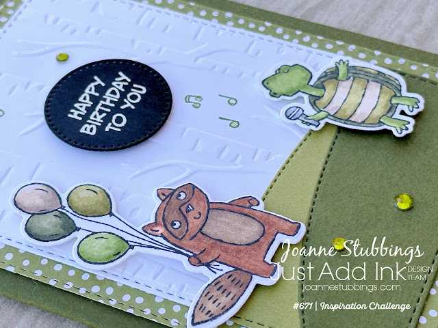 Jo's Stamping Spot - Just Add Ink Challenge #671 using Zany Zoo bundle by Stampin' Up!