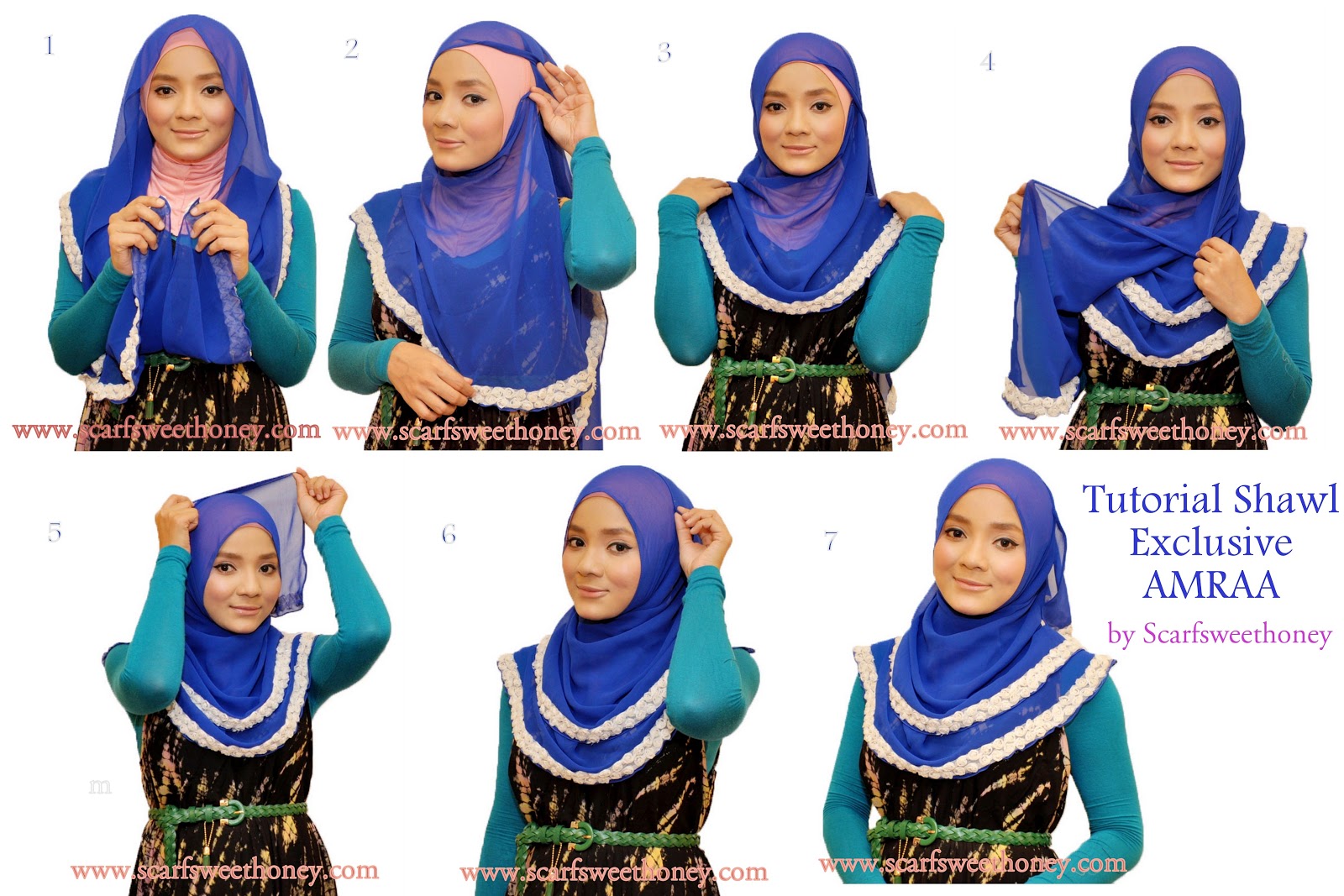 Gambar Tutorial Cara Memakai Jilbab Lengkap 90 Gaya Bagian Ke 2