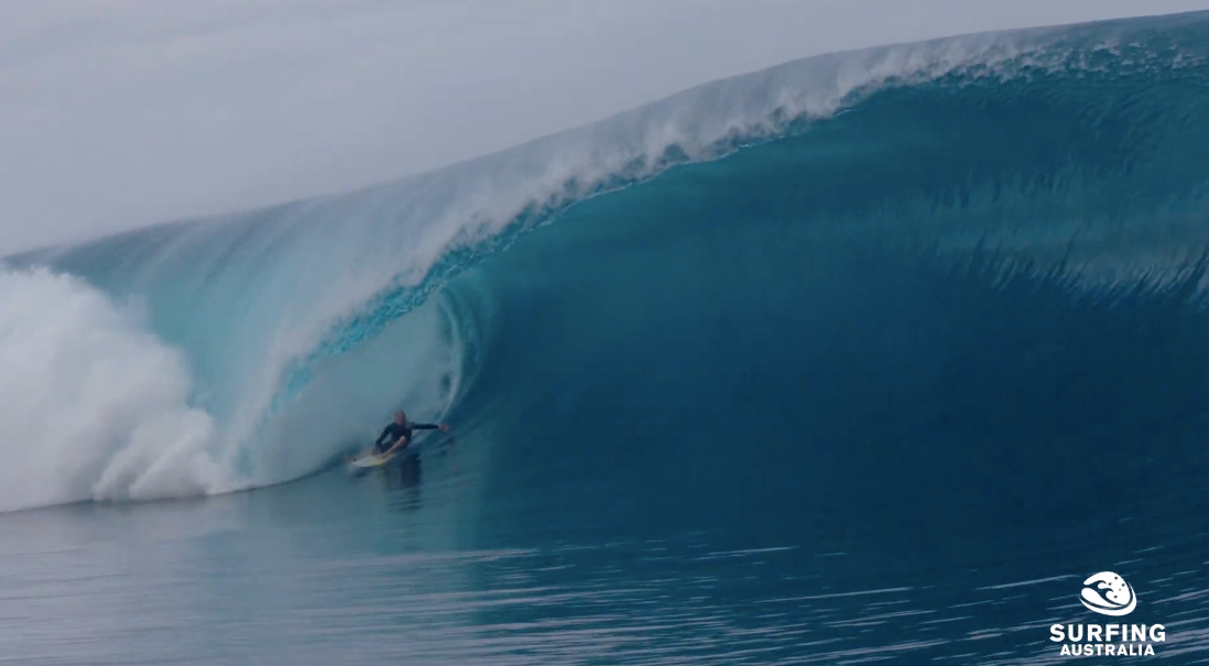 Russell Bierke Wrapping His Head Around Teahupoo