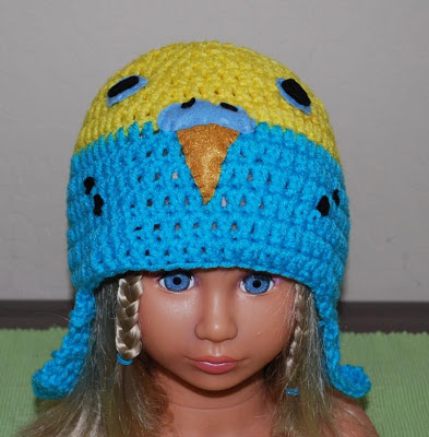 Crochet Parakeet hat