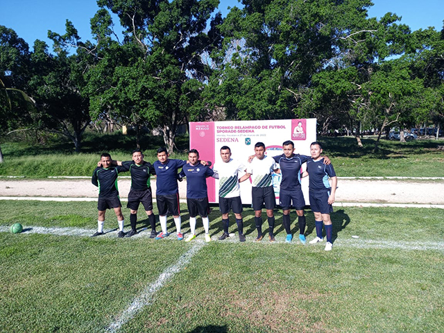 Ejército Mexicano promueve la sana convivencia familiar a través del deporte.