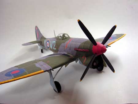 Hawker Tempest Papercraft