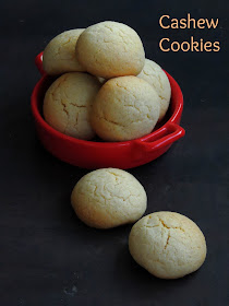 Eggless Cashew Butter Cookies
