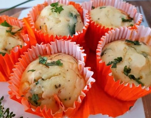 Salted heart of palm muffin recipe