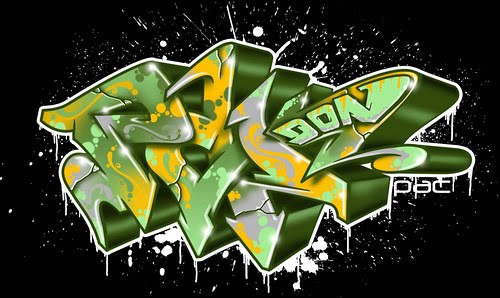 graffiti letters 3d