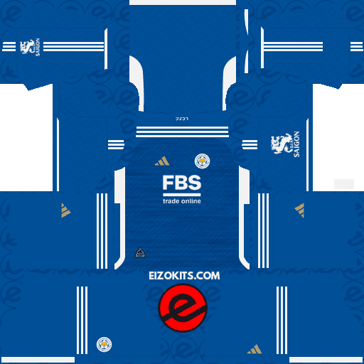 Leicester City F.C Kits 2023-2024 Adidas Leaked - DLS19 Kits (Home)