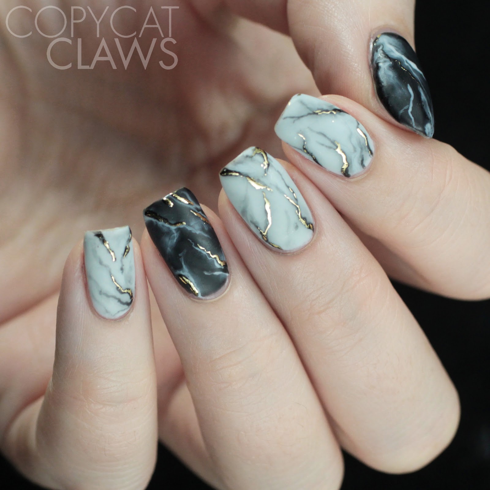 Grey marble nail design | Gel nails, November nails, November nail designs