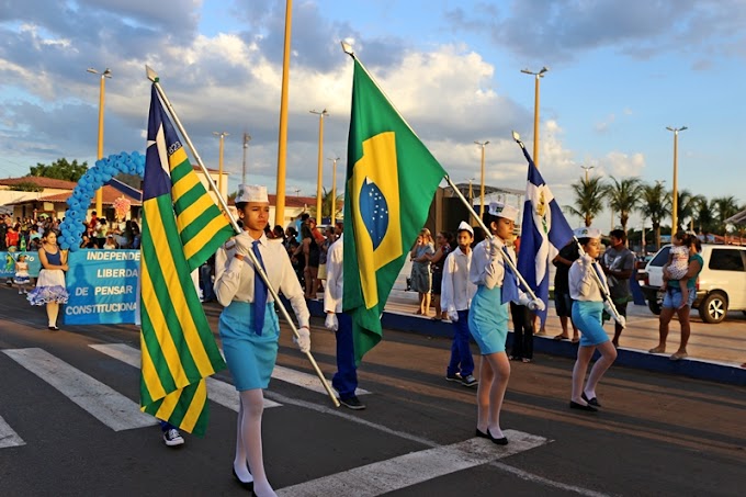 Escolas de Cocal participam de desfile cívico em homenagem ao Dia da Independência