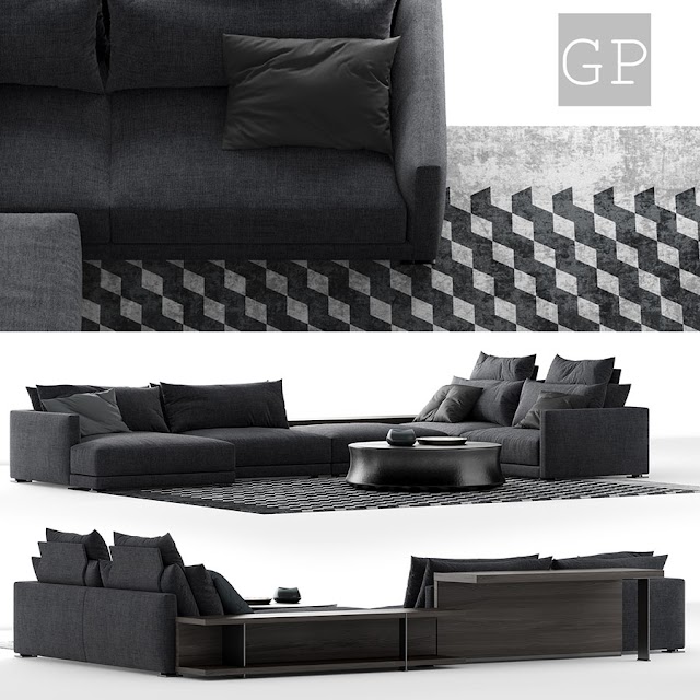 Poliform Bristol Sofa 3d model