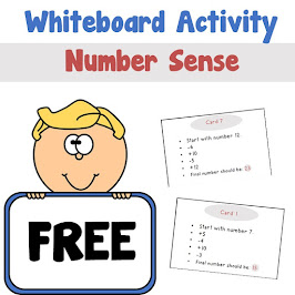 White Boards Activity Number Sense