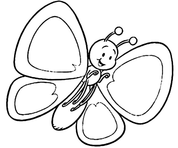 Butterfly Coloring Page With Awesome Color Pages 