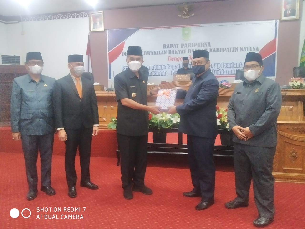 Bupati Sampaikan RAPBD-P Kabupaten Natuna TA 2021 kepada DPRD Kabupaten Natuna