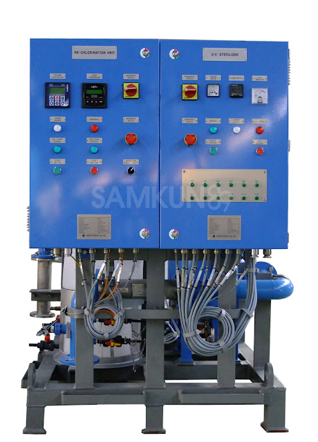 UV Sterilizer + Re-Chlorination Unit