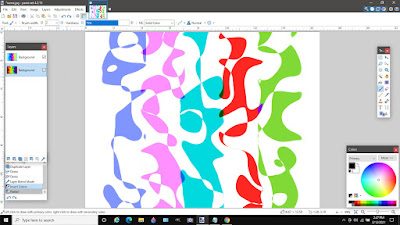 Screenshot of the Paint Dot Net Program - Creating Telepathic Art