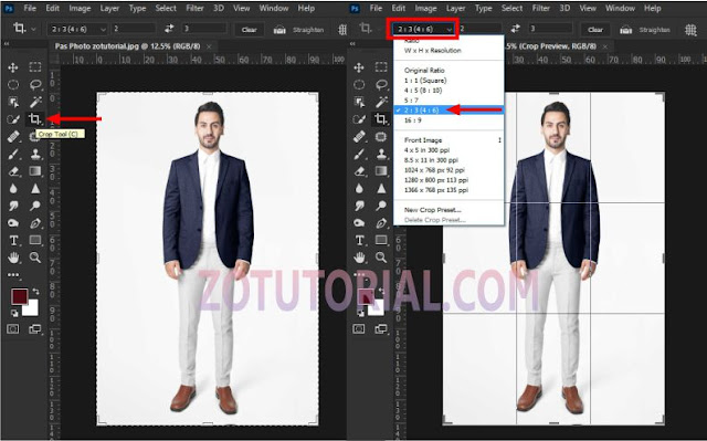 Tutorial Crop Foto 4x6 di Photoshop