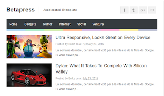 Betapress AMP Blogger Template