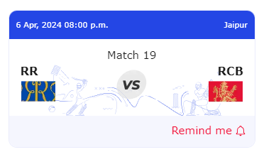 IPL. 2024 Live Match Today